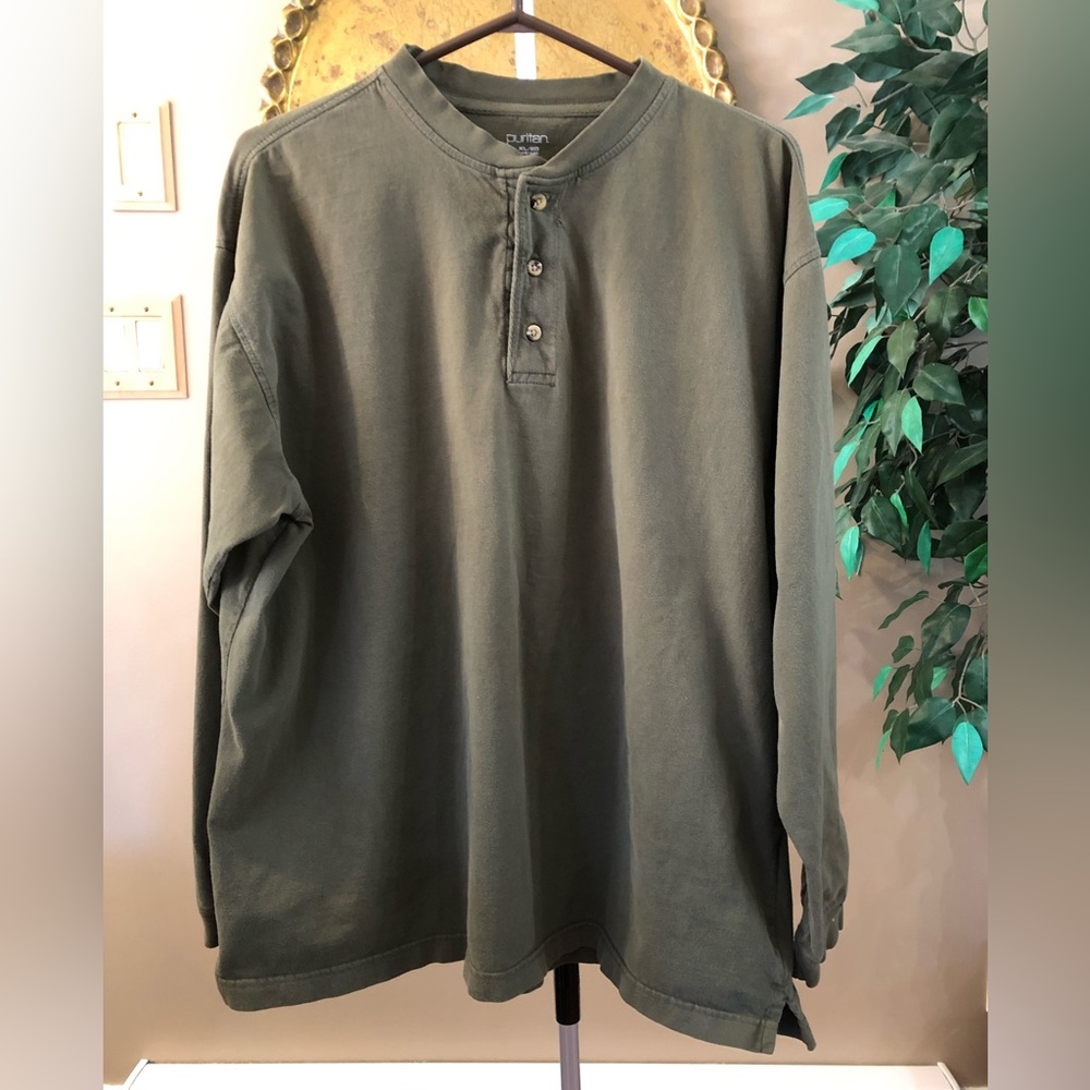 Men's Green Long Sleeve Shirt